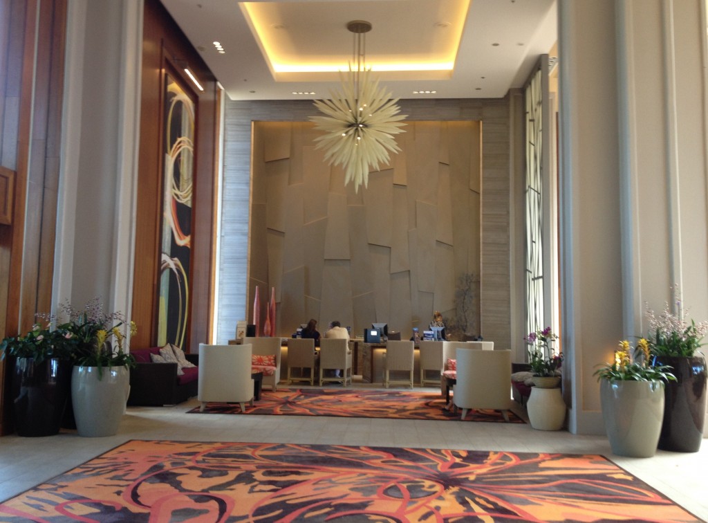 Hyatt Regency Maui concierge desk, across from check-in