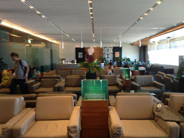 Seating at the Air New Zealand Business Class Lounge