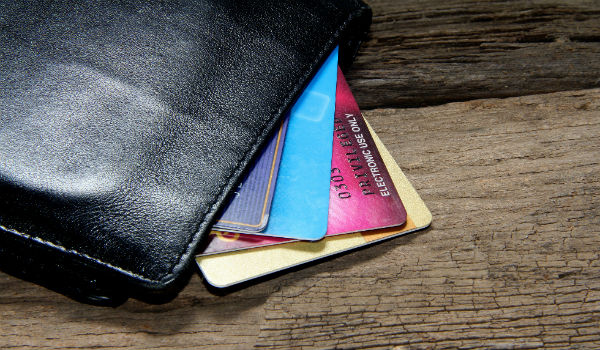 Rewards credit Cards in a wallet