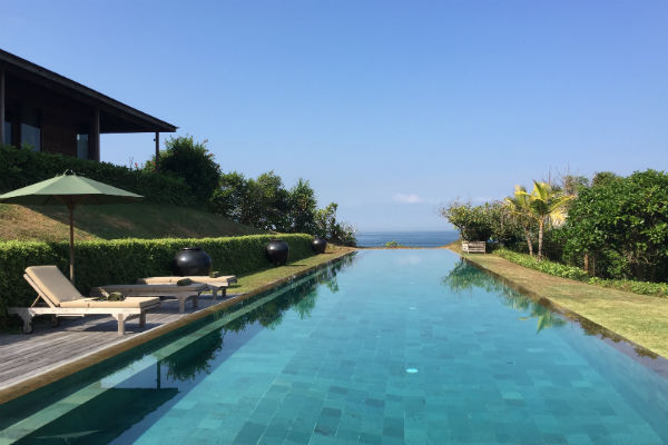 The 100-foot pool at Villa Bulung Daya in Antap, Bali