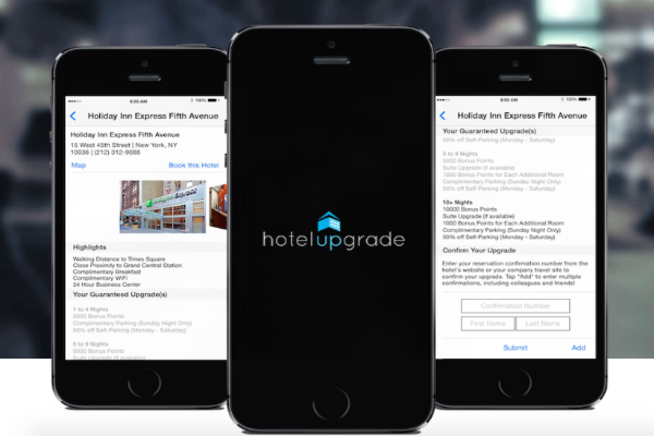 The HotelUpgrade app can get you free bonus points and room upgrades on your next hotel stay