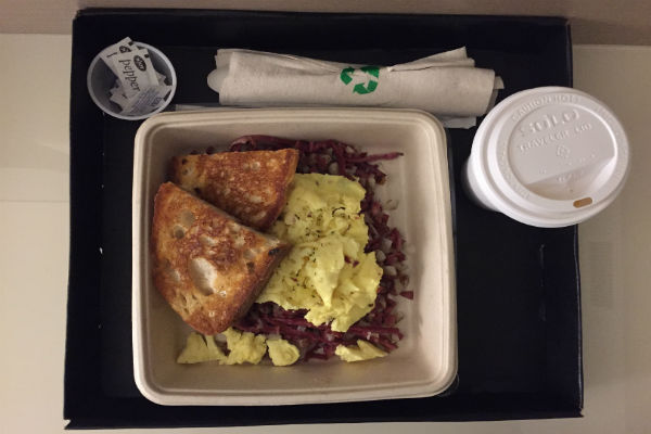 My refined breakfast plate at the Hyatt Centric Chicago Loop