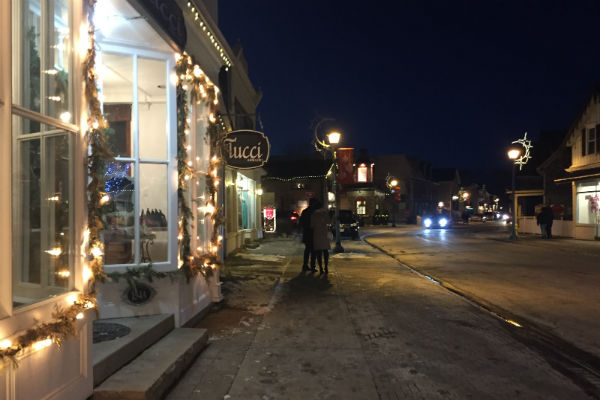 Historic Main Street Unionville where Gilmore Girls was filmed