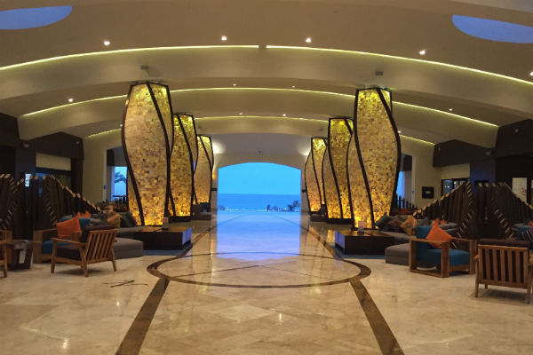 Hyatt Ziva Los Cabos Lobby at night