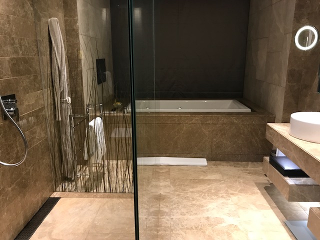 Master Bathroom of the Executive Suite at Hyatt Capital Gate Abu Dhabi