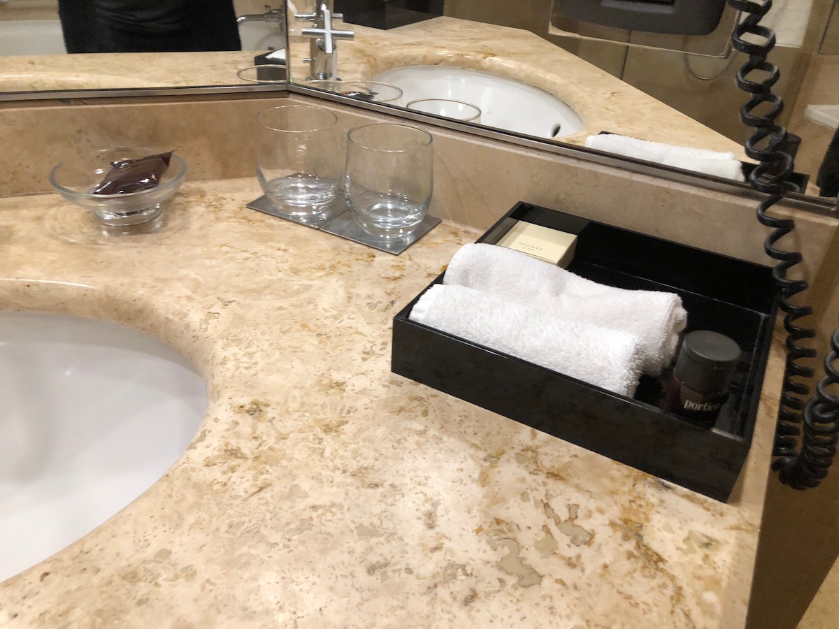 Portico bath amenities at Grand Hyatt Istanbul